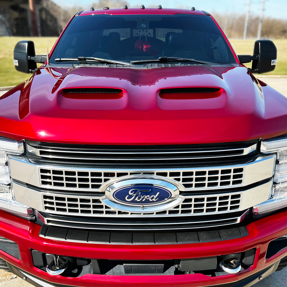 Hoods Ford F250 Painted Functional Ram Air Hood 2017