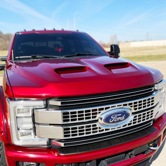  Ford F-350 Painted Functional Ram Air Hood 2017 - 2022 / RAHFORDSD17