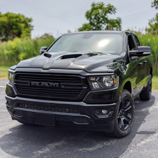  Ram 1500 Painted Functional Ram Air Hood 2019 - 2025 / RAHRAM19