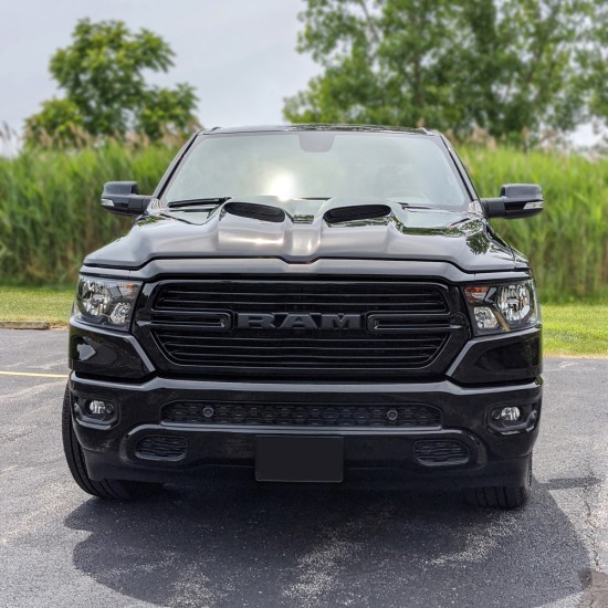  Ram 1500 Painted Functional Ram Air Hood 2019 - 2024 / RAHRAM19