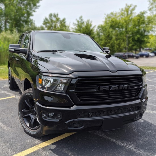  Ram 1500 Painted Functional Ram Air Hood 2019 - 2024 / RAHRAM19