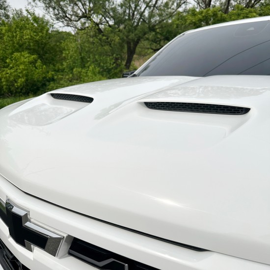  Chevrolet Silverado 1500 Painted Functional Ram Air Hood 2019 - 2023 / RAHSIL19