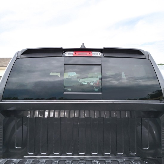 Dodge Ram 1500 Crew Cab Matte Black Truck Cab Spoiler 2019 - 2023 / EGR982959 Dodge Ram 1500 Crew Cab Matte Black Truck Cab Spoiler 2019 - 2023 / EGR982959