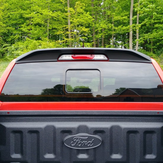  Ford Ranger SuperCrew Matte Black Truck Cab Spoiler 2019 - 2023 / EGR983559