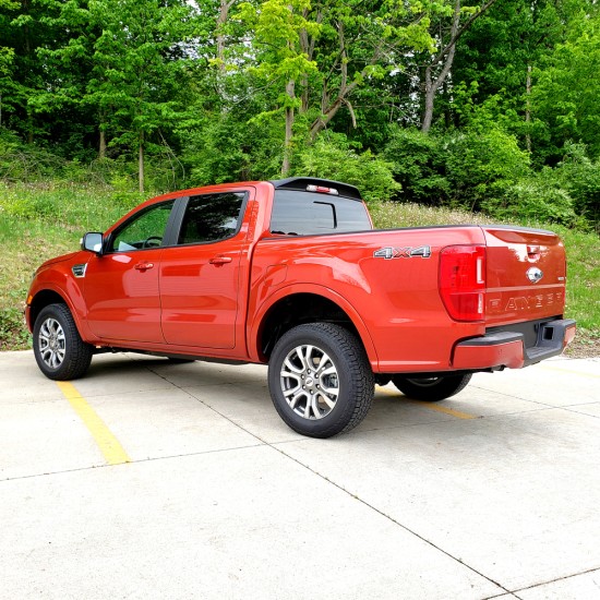  Ford Ranger SuperCrew Matte Black Truck Cab Spoiler 2019 - 2023 / EGR983559