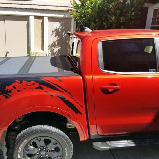  Ford Ranger SuperCrew Painted Truck Cab Spoiler 2019 - 2024 / EGR983559