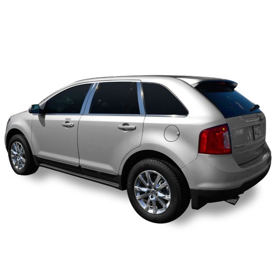 Ford Edge Stainless Steel Engraved Pillar Post Covers 2007 - 2014 / PP-EDGE07 Ford Edge Stainless Steel Engraved Pillar Post Covers 2007 - 2014 / PP-EDGE07