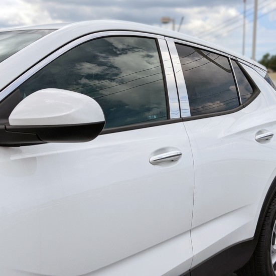 Buick Encore GX Stainless Steel Engraved Pillar Post Covers 2020 - 2021 / PP-GX Buick Encore GX Stainless Steel Engraved Pillar Post Covers 2020 - 2021 / PP-GX