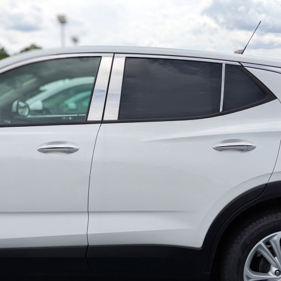 Buick Encore GX Stainless Steel Engraved Pillar Post Covers 2020 - 2021 / PP-GX Buick Encore GX Stainless Steel Engraved Pillar Post Covers 2020 - 2021 / PP-GX