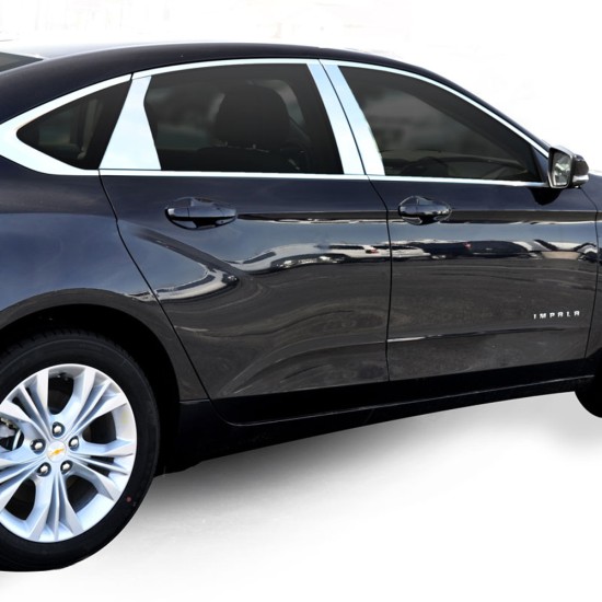 Chevrolet Impala Stainless Steel Engraved Pillar Post Covers 2014 - 2020 / PP-IMPALA14 Chevrolet Impala Stainless Steel Engraved Pillar Post Covers 2014 - 2020 / PP-IMPALA14