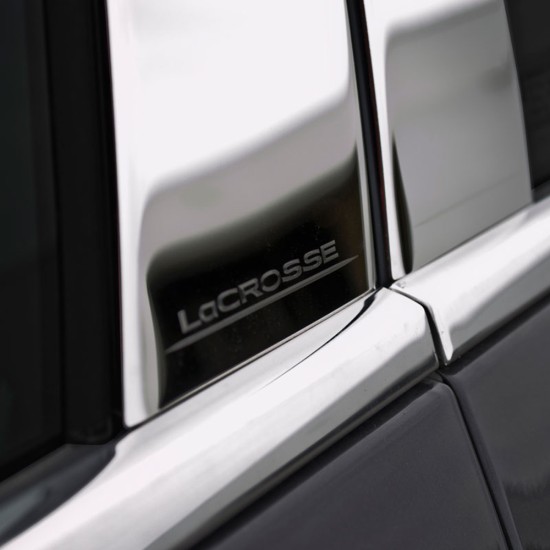 Buick LaCrosse Stainless Steel Engraved Pillar Post Covers 2010 - 2016 / PP-LACROSSE10 Buick LaCrosse Stainless Steel Engraved Pillar Post Covers 2010 - 2016 / PP-LACROSSE10