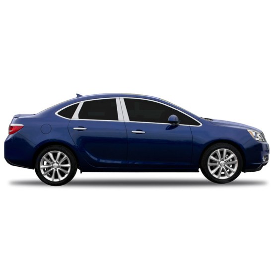 Buick Verano Stainless Steel Engraved Pillar Post Covers 2012 - 2018 / PP-VERANO12 Buick Verano Stainless Steel Engraved Pillar Post Covers 2012 - 2018 / PP-VERANO12