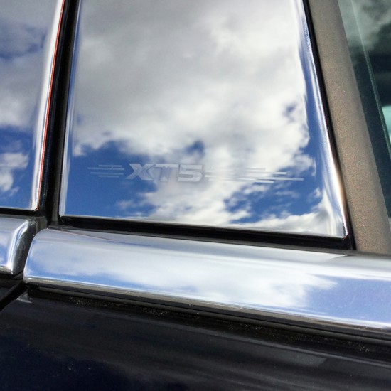 Cadillac XT5 Stainless Steel Engraved Pillar Post Covers 2017 - 2020 / PP-XT517 Cadillac XT5 Stainless Steel Engraved Pillar Post Covers 2017 - 2020 / PP-XT517