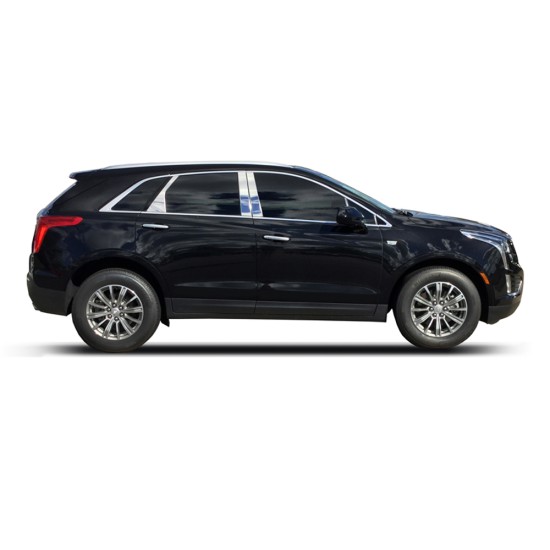 Cadillac XT5 Stainless Steel Engraved Pillar Post Covers 2017 - 2020 / PP-XT517 Cadillac XT5 Stainless Steel Engraved Pillar Post Covers 2017 - 2020 / PP-XT517