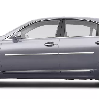 Lexus LS Long Door Chrome Body Side Moldings 2007 - 2017