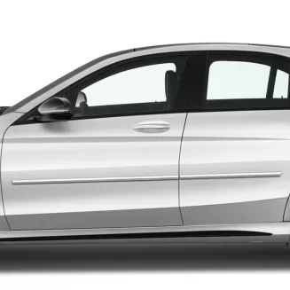 Mercedes C-Class Sedan Chrome Body Side Moldings 2015 - 2023