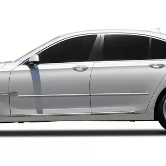 BMW 7 Series Short Rear Door Chrome Body Side Moldings 2009 - 2022