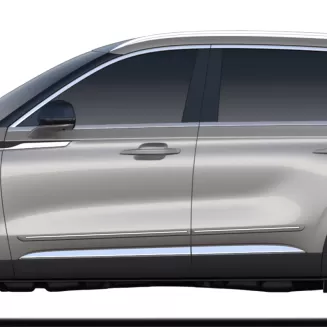Lincoln Aviator Painted Body Side Moldings with Chrome Inserts 2020 - 2025