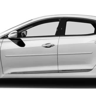 Hyundai Azera Painted Body Side Moldings with Chrome Inserts 2012 - 2017