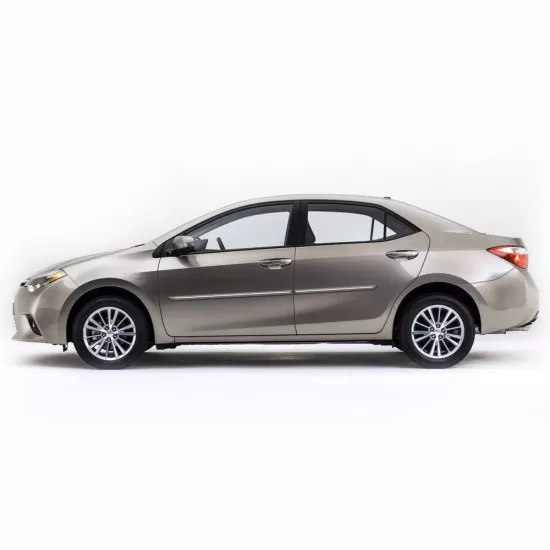 Toyota Corolla Sedan Painted Body Side Moldings with Chrome Inserts 2014 - 2019