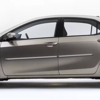 Toyota Corolla Sedan Painted Body Side Moldings with Chrome Inserts 2014 - 2019
