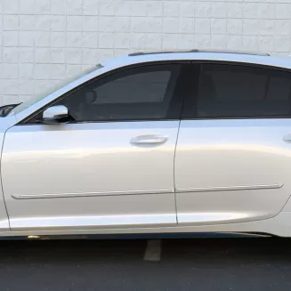 Cadillac CT5 Painted Body Side Moldings with Chrome Inserts 2020 - 2025
