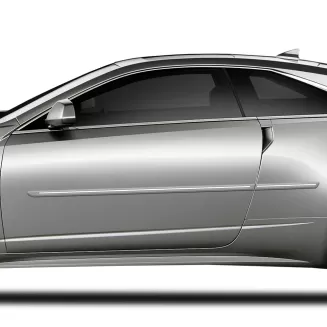 Cadillac CTS 2 Door Painted Body Side Moldings with Chrome Inserts 2011 - 2014