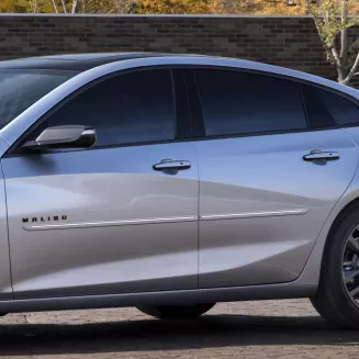 Chevrolet Malibu Painted Body Side Moldings with Chrome Inserts 2016 - 2025