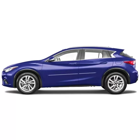 Infiniti QX30 Painted Body Side Moldings with Chrome Inserts 2017 - 2019