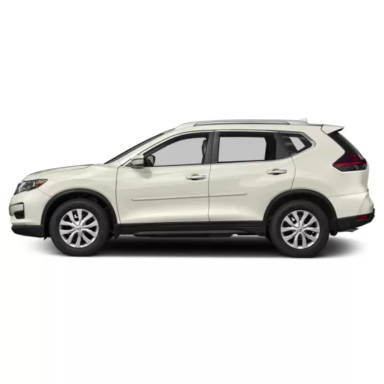 Nissan Rogue Painted Body Side Moldings with Chrome Inserts 2014 - 2020