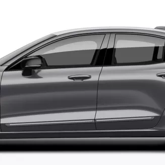 Volvo S60 Painted Body Side Moldings with Chrome Inserts 2019 - 2023