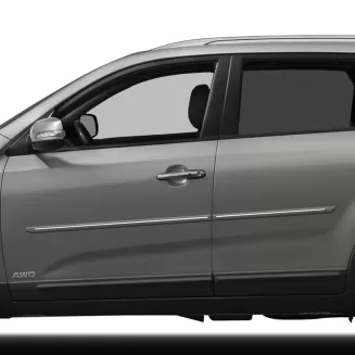Kia Sorento Painted Body Side Moldings with Chrome Inserts 2011 - 2015