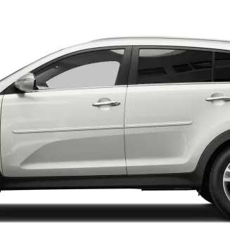 Kia Sportage Painted Body Side Moldings with Chrome Inserts 2011 - 2016