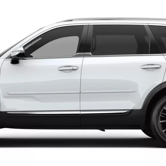 Kia Telluride Painted Body Side Moldings with Chrome Inserts 2020 - 2026