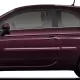 Fiat 500 Painted Body Side Moldings with Chrome Inserts 2012 - 2019