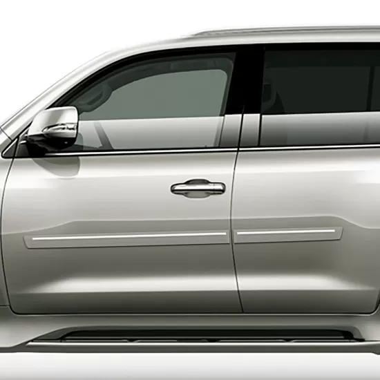 Lexus LX Painted Body Side Moldings with Chrome Inserts 2015 - 2021