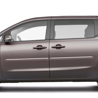 Kia Sedona Painted Body Side Moldings with Chrome Inserts 2015 - 2021