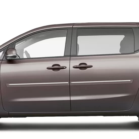 Kia Sedona Painted Body Side Moldings with Chrome Inserts 2015 - 2021