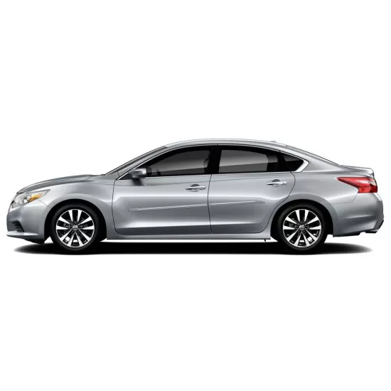 Nissan Altima 4 Door Painted Body Side Moldings with Chrome Inserts 2013 - 2018