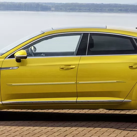 Volkswagen Arteon Painted Body Side Moldings with Chrome Inserts 2019 - 2023