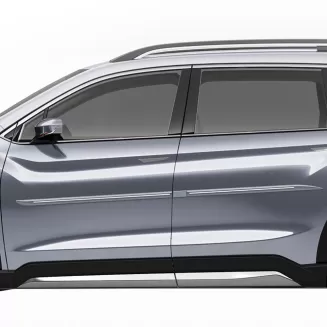 Subaru Ascent Painted Body Side Moldings with Chrome Inserts 2019 - 2026