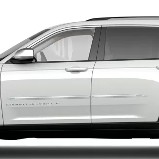 Jeep Grand Cherokee L Painted Body Side Moldings with Chrome Inserts 2021 - 2025