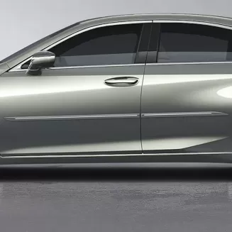 Lexus ES Painted Body Side Moldings with Chrome Inserts 2019 - 2025