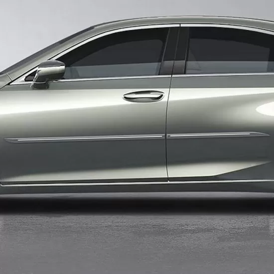 Lexus ES Painted Body Side Moldings with Chrome Inserts 2019 - 2025