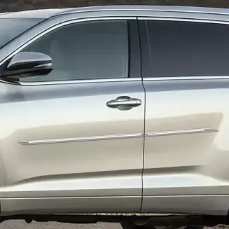 Toyota Highlander Painted Body Side Moldings with Chrome Inserts 2014 - 2019