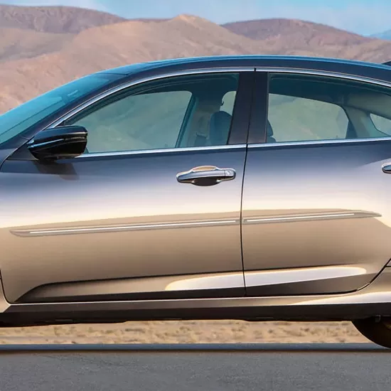 Honda Insight Painted Body Side Moldings with Chrome Inserts 2019 - 2022