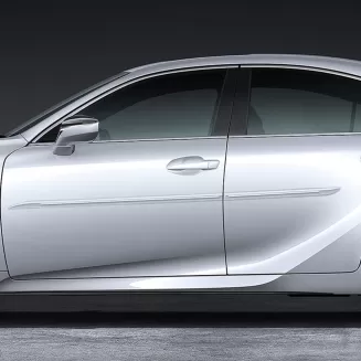 Lexus IS Painted Body Side Moldings with Chrome Inserts 2021 - 2025