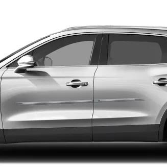 Lincoln MKX Painted Body Side Moldings with Chrome Inserts 2016 - 2023
