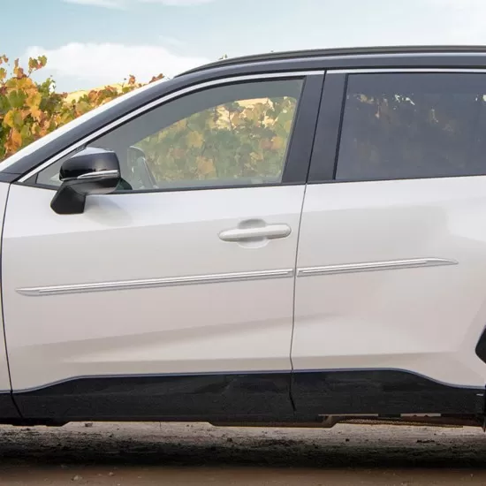  Toyota RAV4 ChromeLine Painted Body Side Molding 2019 - 2025 / CF7-RAV4-19