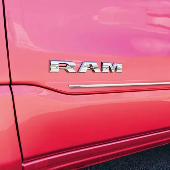 Ram 1500 Quad Cab Painted Body Side Moldings with Chrome Inserts 2019 - 2026